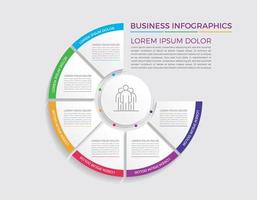 illustration vectorielle de business concept infographie design vecteur