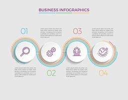 illustration vectorielle de business concept infographie design vecteur