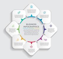 illustration vectorielle de business concept infographie design vecteur