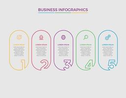 illustration vectorielle de business concept infographie design vecteur