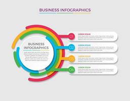 illustration vectorielle de business concept infographie design vecteur