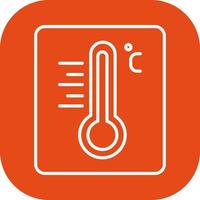 icône de vecteur de thermomètre