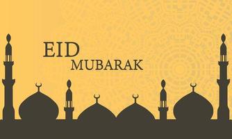 aïd moubarak. fond de salutations eid mubarak vecteur