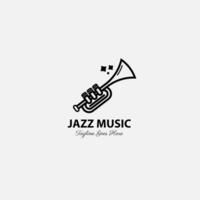 vecteur libre de logo de musique jazz