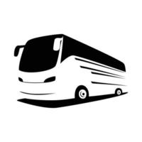 conception de silhouette de bus. signe et symbole de transport de voyage vecteur
