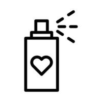 icône cosmétique contour style valentine illustration vecteur élément et symbole parfait.