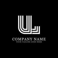 conceptions de logo initiales ul, modèle de logo monogramme créatif vecteur