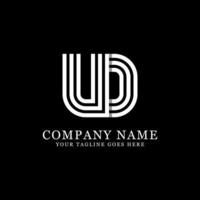 conceptions de logo initiales ud, modèle de logo monogramme créatif vecteur