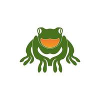 icône de grenouille verte et illustration vectorielle de symbole vecteur