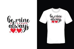 conception de t-shirt saint valentin, vintage, typographie vecteur