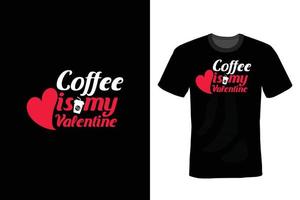 conception de t-shirt saint valentin, vintage, typographie vecteur