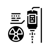 compte-gouttes radiologie glyphe icône illustration vectorielle plate vecteur