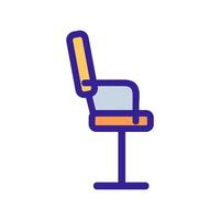 vecteur d'icône de chaise. illustration de symbole de contour isolé