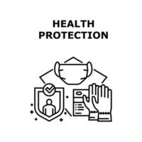 illustration de concept de vecteur de protection de la santé