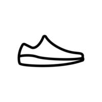 illustration vectorielle de l'icône de la chaussure à enfiler vecteur
