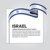 ruban de drapeau vague abstraite israël