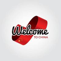 bienvenue en Chine vecteur