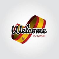 Bienvenue en Espagne vecteur