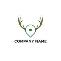 vecteur de logo de localisation d'animaux, inspiration de logo d'animaux