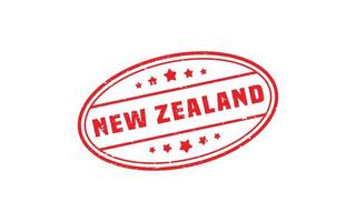 Caoutchouc de timbre de Nouvelle-Zélande avec style grunge sur fond blanc vecteur