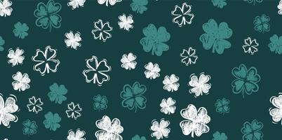 saint patricks day, trèfle, illustrations dessinées à la main vecteur