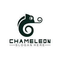 modèle de conception de logo caméléon. illustration vectorielle vecteur