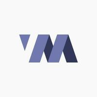 création de logo wm vecteur