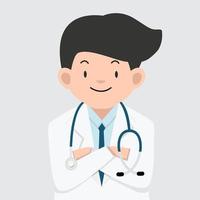 vecteur de conception de dessin animé médical médecin