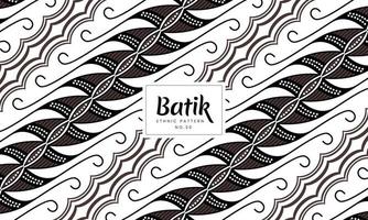 batik indonésien parang vecteur de motifs floraux traditionnels