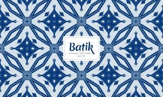 luxe sans couture batik kawung indonésien traditionnel motifs floraux ethniques bleu vecteur