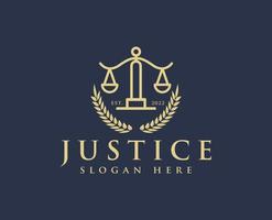 modèles vectoriels de logo d'avocat de la justice vecteur