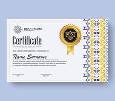 certificat de réussite meilleur diplôme vecteur