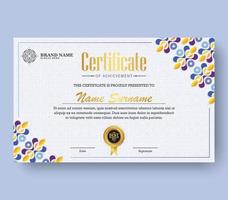 certificat de réussite meilleur diplôme vecteur
