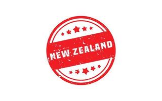 Caoutchouc de timbre de Nouvelle-Zélande avec style grunge sur fond blanc vecteur
