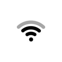 wifi simple icône plate illustration vectorielle vecteur