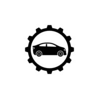 illustration vectorielle d'icône plate simple de réparation de voiture. icône de service de voiture vecteur