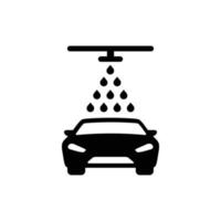 lavage de voiture simple icône plate illustration vectorielle vecteur