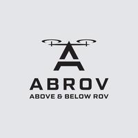 un vecteur de conception de logo de drone