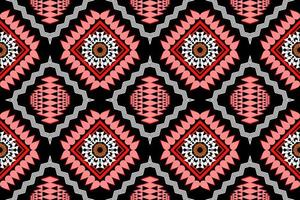 motif d'art traditionnel oriental ethnique géométrique.figure style de broderie tribale.design pour l'origine ethnique vecteur