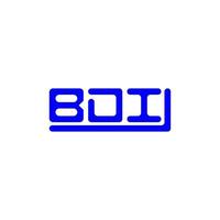 création de logo lettre bdi avec graphique vectoriel, logo bdi simple et moderne. vecteur