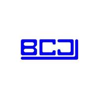 création de logo lettre bcj avec graphique vectoriel, logo bcj simple et moderne. vecteur