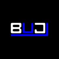 création de logo de lettre buj avec graphique vectoriel, logo buj simple et moderne. vecteur