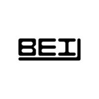 conception créative du logo bei letter avec graphique vectoriel, logo bei simple et moderne. vecteur