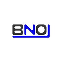 création de logo lettre bno avec graphique vectoriel, logo bno simple et moderne. vecteur