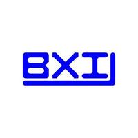 conception créative du logo bxi letter avec graphique vectoriel, logo bxi simple et moderne. vecteur
