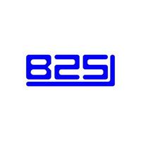 création de logo lettre bzs avec graphique vectoriel, logo bzs simple et moderne. vecteur