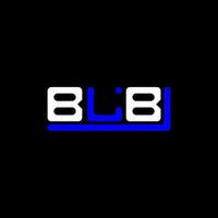 création de logo lettre blb avec graphique vectoriel, logo blb simple et moderne. vecteur