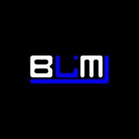 création de logo de lettre blm avec graphique vectoriel, logo blm simple et moderne. vecteur