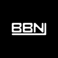 création de logo de lettre bbn avec graphique vectoriel, logo bbn simple et moderne. vecteur