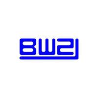 création de logo de lettre bwz avec graphique vectoriel, logo bwz simple et moderne. vecteur